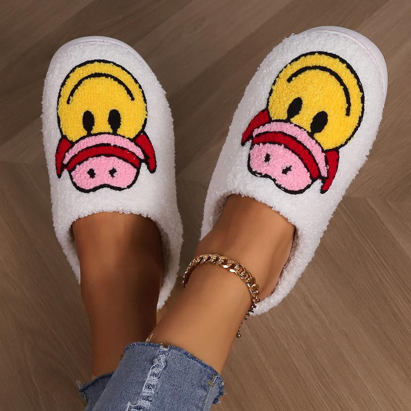 Evil Eyes Slippers for Women Strawberry Heart Slippers Memory Foam Slippers Slip on House Shoes Comfortable Bedroom Slidessoft Plush House Slippers Winter Indoor Outdoor Slipper