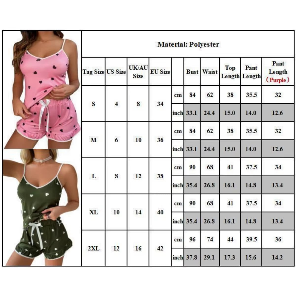 Womens Ladies Lace Cami Vest Shorts Lingerie Pyjamas Sets Pj Sleepwear Underwear Korean Version Soft Comfortable Nightwear