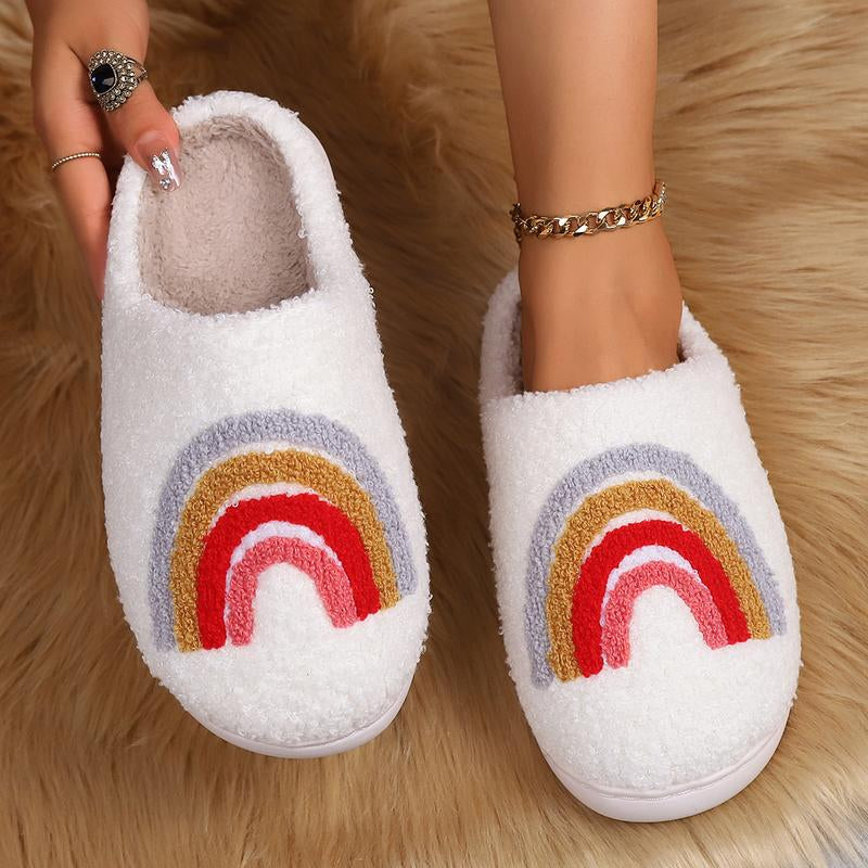 Evil Eyes Slippers for Women Strawberry Heart Slippers Memory Foam Slippers Slip on House Shoes Comfortable Bedroom Slidessoft Plush House Slippers Winter Indoor Outdoor Slipper